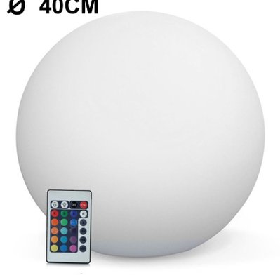Boule LED Lumineuse Multicolore 40CM Sans Fil Fabriqué en Polyéthylène épais - 2161 - 7061115413546