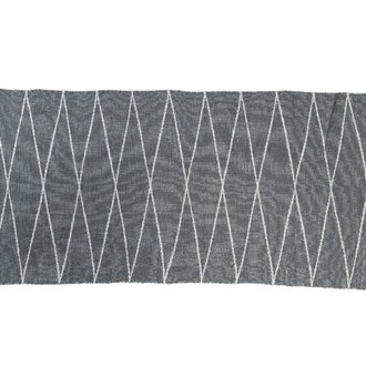 Tapis d'extérieur rectangle 200 x 90 cm motif Losanges - Jardideco
