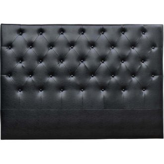 Tête de lit capitonnée "Déco" - 149 cm - Noir - En PVC