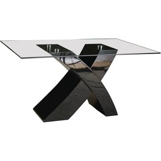 Table repas "Mona" - 150 x 90 x 74 cm - Noir