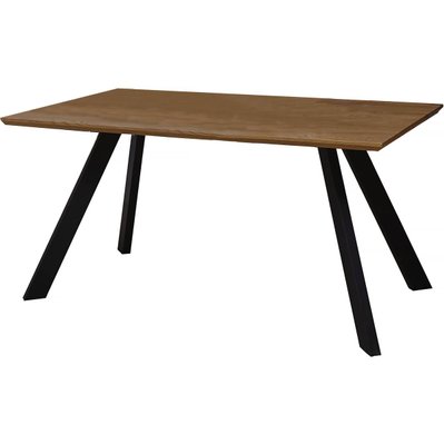 Table repas "Manhattan" Chêne / Noir - 160 x 90 x 75,5 cm - 99740 - 3700746467224