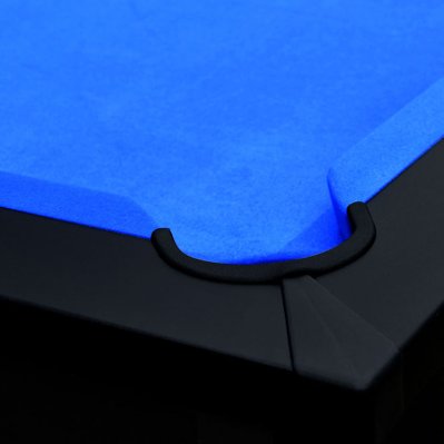 Table de Billard Eddie convertible noire tapis bleu - 4179 - 3701324516990