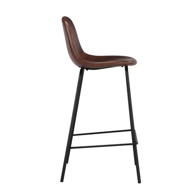 Chaise de bar mi-hauteur Henrik marron 65 cm (lot de 2) - 3910 - 3760222617192