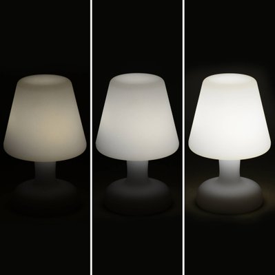 Lampe de table LED forme lampe 26cm, luminaire extérieur résistant à l'eau, recharge sans fil - 3760216538274 - 3760216538274