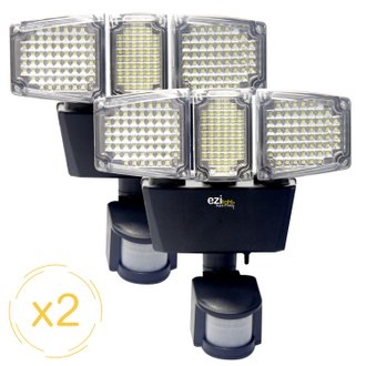 Projecteur solaire LED EZIlight® Solar pro 3 - Pack de 2 lampes