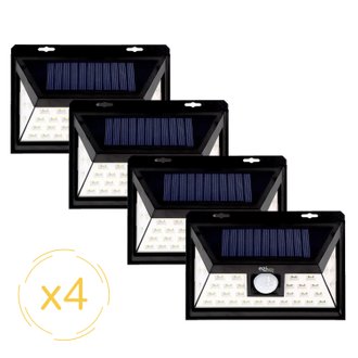 Lampe solaire LED murale EZIlight® Solar one - Pack de 4 lampes