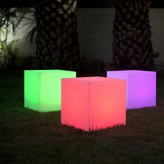 Cube lumineux sans fil LED multicolore CARRY C40 Multicolore Polyéthylène H40CM