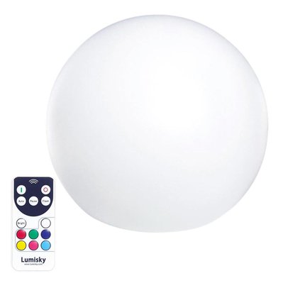 Boule lumineuse sans fil LED BOBBY C20 Multicolore Polyéthylène D20CM - BOBBY C20 - 3760093543224