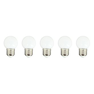 Lot de 5 ampoules compatible guirlande PARTY BULB WHITE Blanc Plastique E27