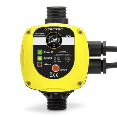 TROTEC Pressostat électronique TDP DS commande automatique pour les pompes à eau sans fiche - 4610000290 - 4052138087756