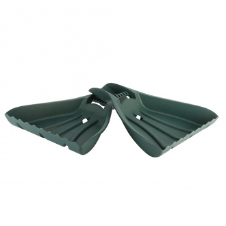 RAMASSE-FEUILLES DOUBLE FONCTION 2 pièces - Dimensions 43 x 57 cm - Léger et résistant - plastique Vert.