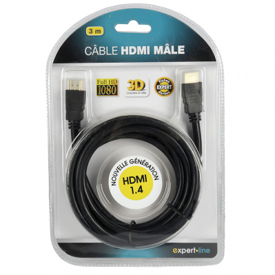 Cordon audio-vidéo numérique HDMI - 3 mètres  - 492189 - 3219514921894