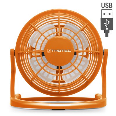 TROTEC Ventilateur USB TVE 1O orange - 1510005006 - 4052138014912