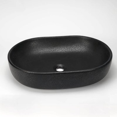 Vasque à Poser Ovale - Céramique Noir Mat - 59x42 cm - Extra - 1017 - 3760238356146