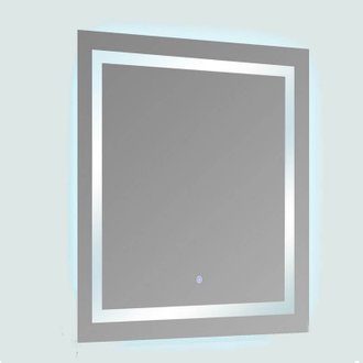 Miroir lumineux de salle de bain Carré - Rétro-éclairage LED - 80x80 cm - Connec't 80