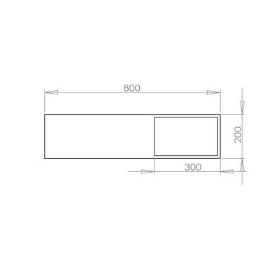 Lavabo Suspendu Rectangulaire - Composite Blanc Mat - 80x40 cm - Composed - 1310 - 3760238353824