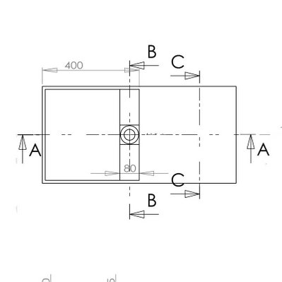 Lavabo Suspendu Rectangulaire - Composite Blanc Mat - 80x40 cm - Composed - 1310 - 3760238353824