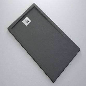 Receveur de Douche extra plat - Solid Surface Anthracite - Extraligt Dimension - 120 x 80