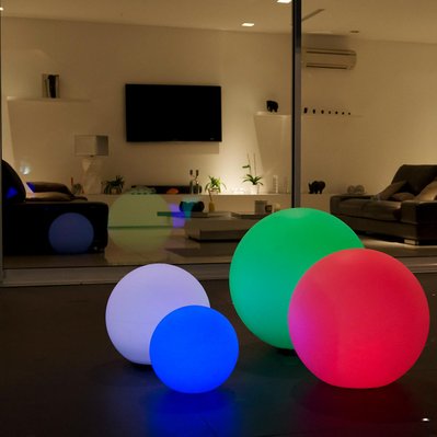 Boule lumineuse sans fil flottante LED BOBBY C50 Multicolore Polyéthylène D50CM - BOBBY C50 - 3760119732854