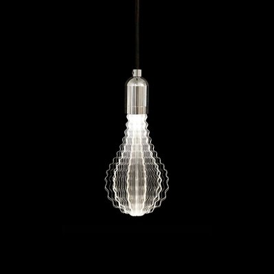 Ampoule LED décorative SWEET WAVY Transparent Aluminium E27 - SWEET WAVY - 3760119733325
