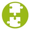 icone puzzle vert