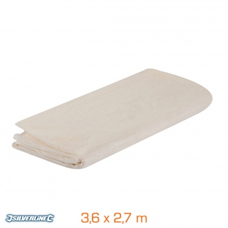 Telo di protezione in saia di cotone - 3,6 x 2,7 m