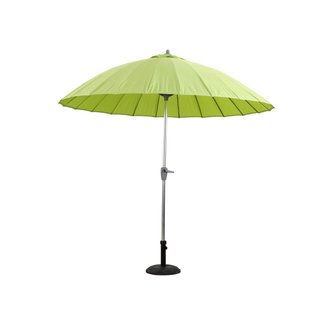 Parasol jardin droit Alu "Lili"- Style japonais - Ø2.7m - Vert anis