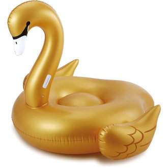 Bouée gonflable Cygne "Giant Swan Gold" - 198 x 160 x 131 cm