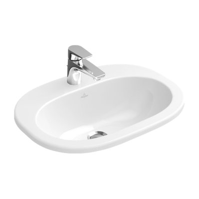 Vasque à encastrer O.Novo 56 x 40,5 cm, Blanc CeramicPlus - 416156R1 - 4051202080617