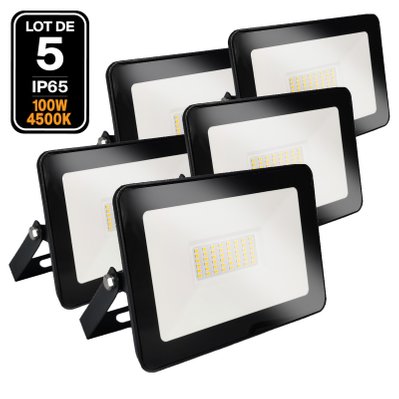 5 Projecteurs LED 100W Ipad Blanc neutre 4000K Haute Luminosité - 1900 - 7061113585047