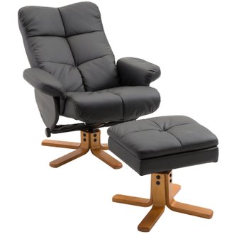Fauteuil relax inclinable noir
