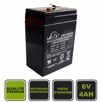 Batterie 6V4Ah Cristom® pour voiture électrique