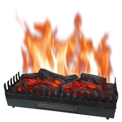 Foyer à buches avec effet flammes et chauffage XL - 57994 - 3760176962010