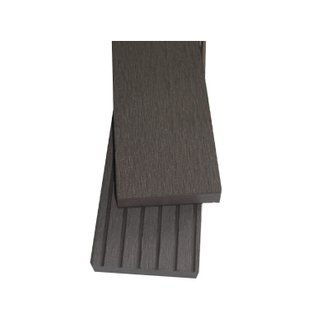 Plinthe finition terrasse bois composite (Qualita) Gris carbone, L : 200 cm, l : 5.5 cm, E : 1cm