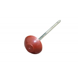 Pointe pour plaque bitumée (x50) L 6,5 cm Rouge, L : 6.5 cm