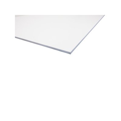 Plaque PVC expansé blanc Blanc, E : 3 mm, l : 100 cm, L : 200 cm, Surface couverte en m² - 2 - 143_423 - 3068752131011