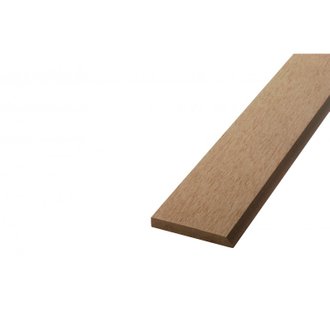 Bardage ajouré bois composite Beige clair, E : 1cm, l : 7.5 cm, L : 270 cm, Surface couverte en m² - 0.2