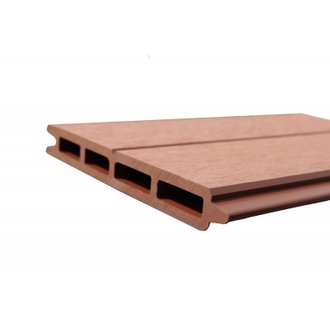 Lame de clôture bois composite L 148 cm / l 15.6 cm / E 19 mm Brun rouge, E : 19 mm, l : 15.6 cm, L : 148 cm