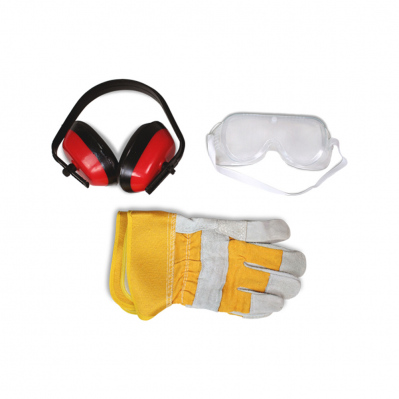 Kit protection : lunettes + casque + gants - PRT021 - 3760011424710