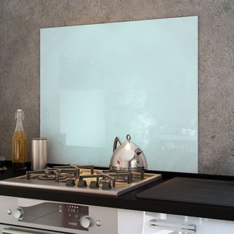 Crédence cuisine fond de hotte verre brillant - Blanc 900x700 mm 90cm de large