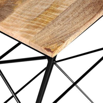 Tabouret de bar design chaise siège bois de manguier massif 1202046/2 - 1202046/2 - 3000141941306