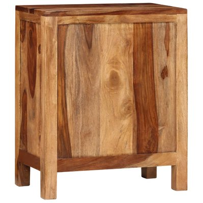 Table de nuit chevet commode armoire meuble chambre avec 2 tiroirs bois massif de sesham 1402064 - 1402064 - 3001395622799