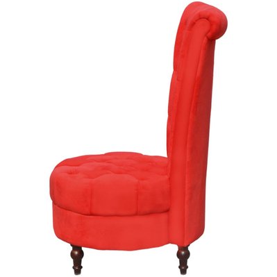 Fauteuil chaise siège lounge design club sofa salon de canapé avec dossier haut rouge 1102082/3 - 1102082/3 - 3000140551308