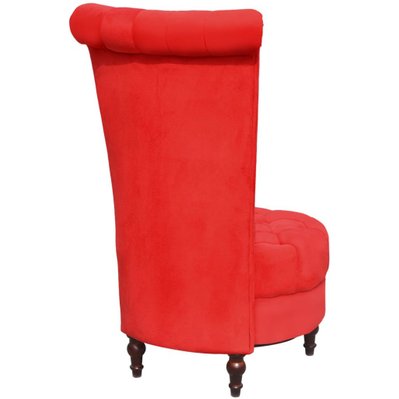 Fauteuil chaise siège lounge design club sofa salon de canapé avec dossier haut rouge 1102082/3 - 1102082/3 - 3000140551308