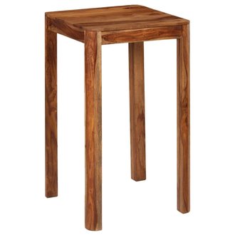 Table haute mange debout bar bistrot bois de sesham massif 107 cm 0902079