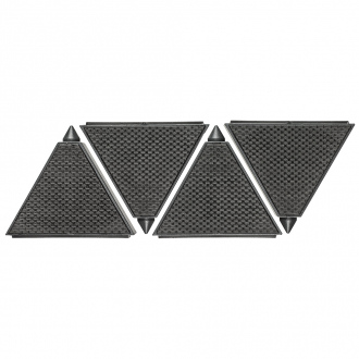 Cales triangulaires avec coussinets anti-dérapants - 4 pièces