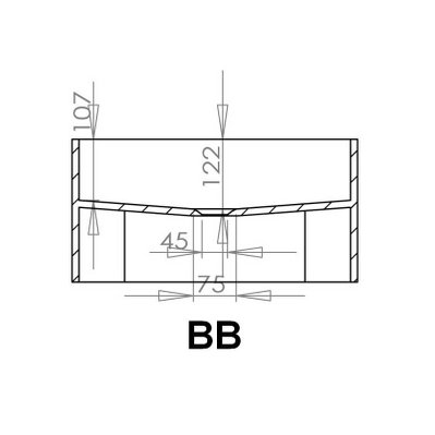 Lavabo Suspendu Carré - Solid Surface Blanc Mat - 50x50 cm - AllDay - 1314 - 3760238352704
