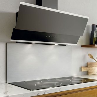 Hotte cuisine verticale Silverline LUKO verre trempé noir - 900