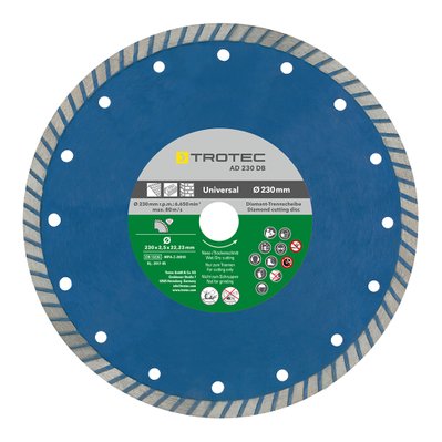 TROTEC Disque de coupe diamant turbo AD 230 DB - 6225001221 - 4052138016343