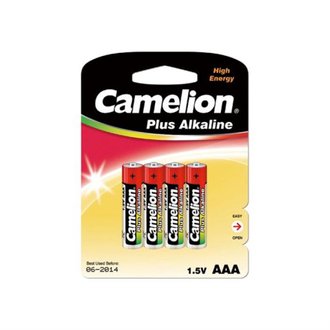 Blister de 4 piles 1.5V AAA Super Alcaline - Camelion